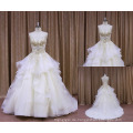 Strapless Pailletten Perlen Hochzeitskleid China